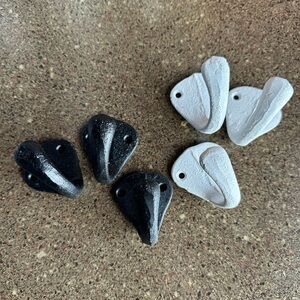 Cast iron Black and White Wall Hooks